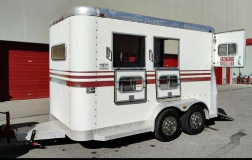 Well maintained 2 horse trailer. Half Ton towable.