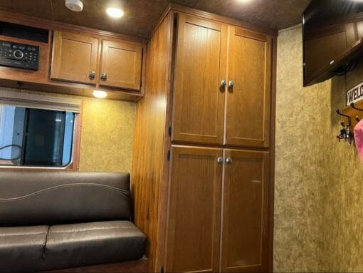 2017 Lakota Charger 8' wide BP, 2 horse slant with full Living Quarters.