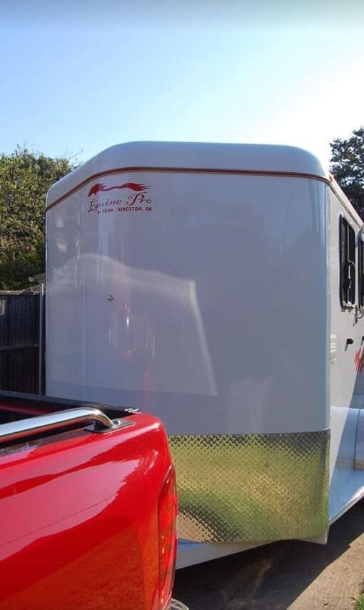 Immaculate, 2014 Titan 6' 8" wide 7' tall 2 horse slant